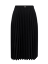 GIVENCHY GIVENCHY 4G PLAQUE PLEATED MIDI SKIRT