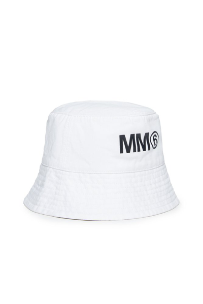 Mm6 Maison Margiela Kids Logo In White