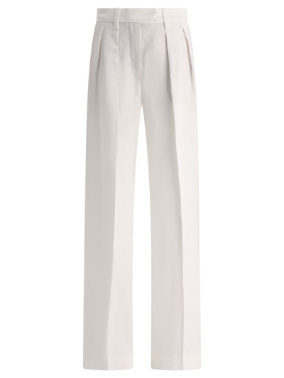 Brunello Cucinelli Pleat In White