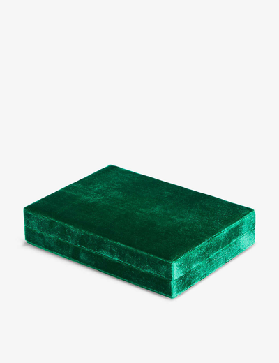 Sophie Bille Brahe Green Tresor Velvet Jewellery Box 21cm