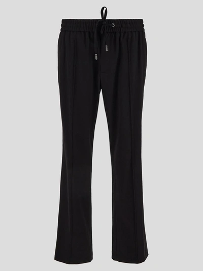 Dolce & Gabbana Black Wool Stretch Dress Formal Slim Fit Pant