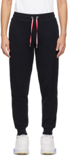 Moncler Navy Drawstring Sweatpants In Dark Navy Blue 778