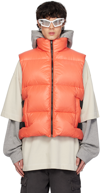 GIVENCHY ORANGE BUCKLE DOWN VEST