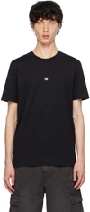 GIVENCHY BLACK EMBROIDERED T-SHIRT