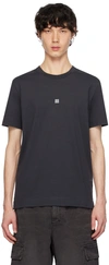 GIVENCHY GRAY EMBROIDERED T-SHIRT