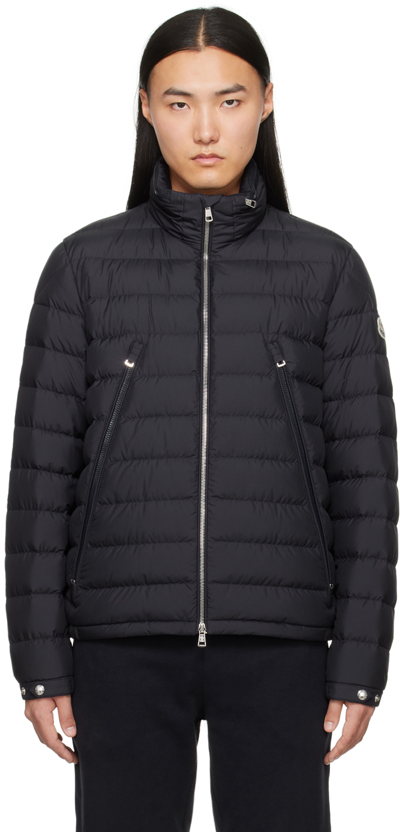 Moncler Navy Alfit Down Jacket In Navy 779