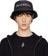 Jw Anderson Logo Bucket Hat In 999 Black