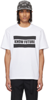 Sacai Slogan-print Cotton T-shirt In 101 White