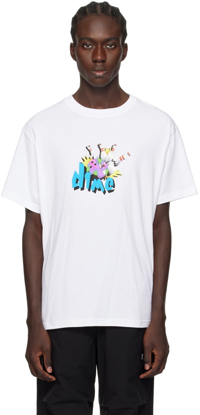 Dime White Strike T-shirt