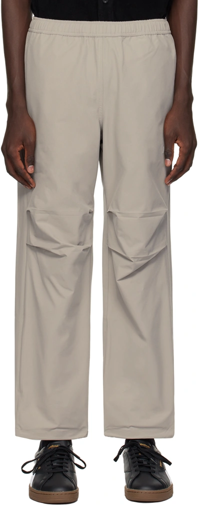 Dime Gray Relaxed Trousers In Concrete
