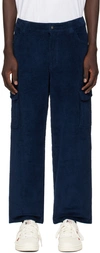 Dime Navy Relaxed Cargo Pants In Navy