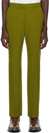 Second / Layer Green Primo Trousers In Olive