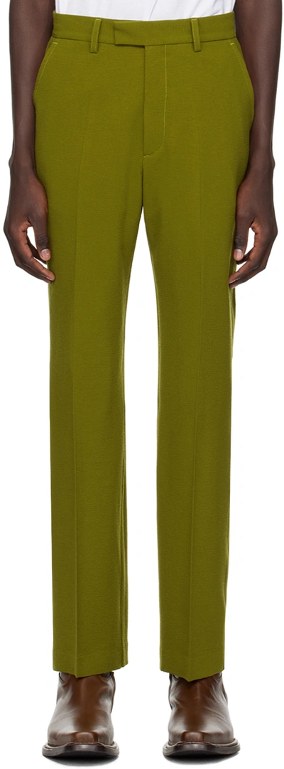 Second / Layer Green Primo Trousers In Olive