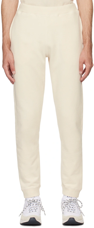 Sunspel Off-white Slim-fit Sweatpants In Undyed