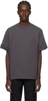 C2H4 GRAY FOUNDER FOLD-OVER T-SHIRT