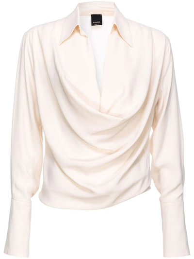 Pinko Bonadea Blouson In  Rose Fumé Blanc