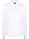 Aspesi Pointed-collared Buttoned Shirt In White