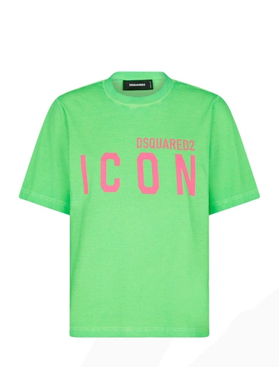Dsquared2 T-shirts And Polos In Green Fluo