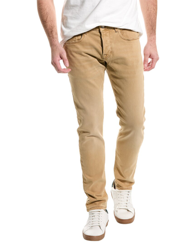 Scotch & Soda Ralston Khaki Regular Slim Fit Jean In Beige