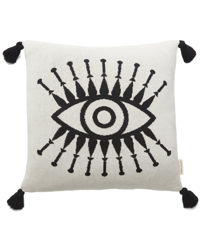 Rebecca Minkoff Evil Eye Decorative Pillow In White