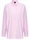 Pinko Hemd Mit Logo-stickerei In Rosa