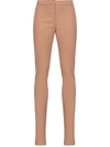 Pinko Beige Skinny Trousers With Tailored Silhouette In Multi
