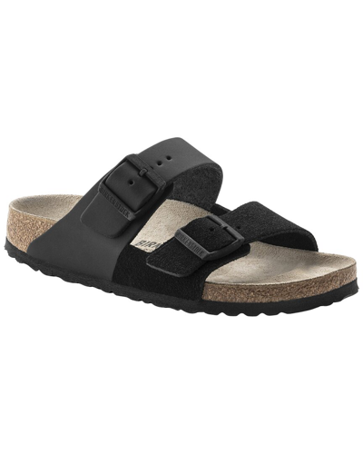 Birkenstock Arizona Split Leather Sandal In Black