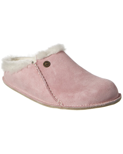 Birkenstock Zermatt Narrow Leather Slipper In Pink Clay