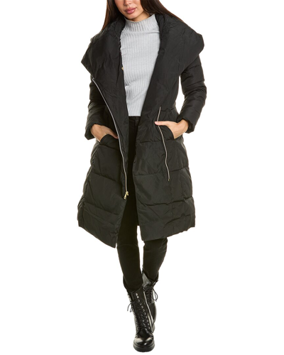 Cole Haan Signature Quilted Down Coat In Black