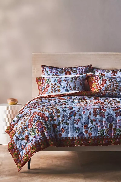 Anthropologie Kelcey Hibiscus Quiltu200b In Multicolor