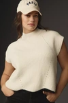 Maeve Wavy Sweater Vest In White