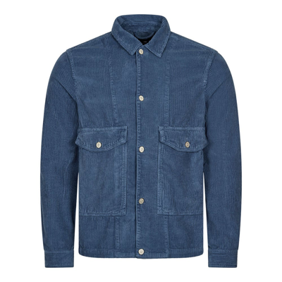 Paul Smith Cord Overshirt In Navy
