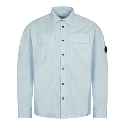 C.p. Company Gabardine Shirt In Blue