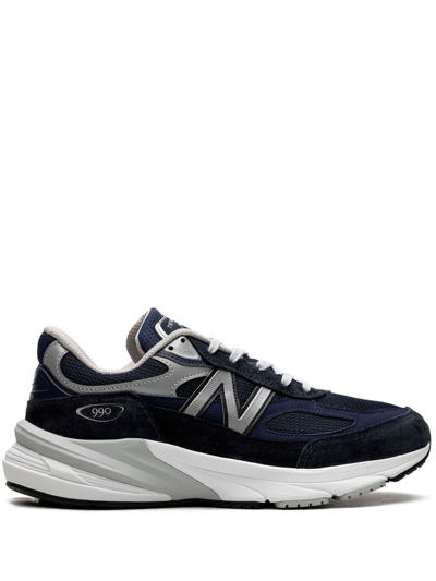 New Balance Blue 990 Suede Low-top Sneakers