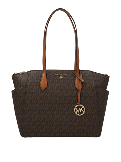 Michael Kors Marylin Shopping Bag In Brown