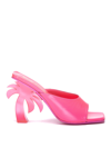 Palm Angels Womens Fuchsia Leather Sandals In Fuchsia