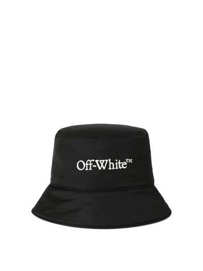 Off-white Nylon Bucket Hat In Black