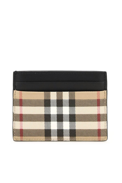 Burberry Vintage Check Card Holder In Multicolor