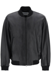 CLOSED CLOSED LEATHER BOMBER JACKET