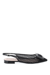 ROGER VIVIER ROGER VIVIER GOMMETTINE NET SLINGBACK BALLET FLATS