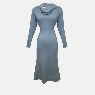 Elliatt Equinox Tie Back Midi Dress In Blue