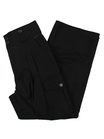 Lauren Ralph Lauren Cotton Sateen Cargo Pant In Black