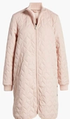 ILSE JACOBSEN ART PADDED QUILT COAT IN PALE PINK