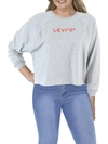 Levi's Plus Womens Logo Raw Hem Sweatshirt In Multi