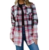 PANACHE PLAID FLANNEL SHIRT IN RED/GREEN/WHITE