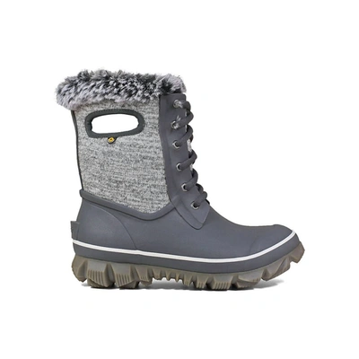 Bogs Women's Arcata Knit Waterproof Snow Boots In Grey Multi