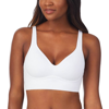 ON GOSSAMER CABANA COTTON SEAMLESS BUILT UP WIREFREE BRA IN WHITE