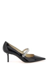 Jimmy Choo Women Bing 65 Crystals Patent Leather Pumps