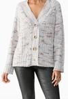 Sanctuary Cozy Mornings Cardigan In Light Mineral In Grey