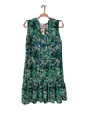 JUDE CONNALLY ANNABELLE DRESS IN WATERCOLOR FLORAL GREEN
